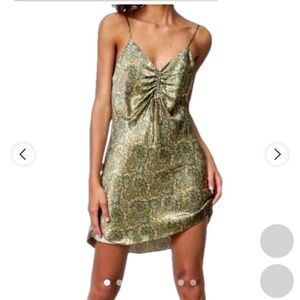 Zara Paisley Mini Slip Dress